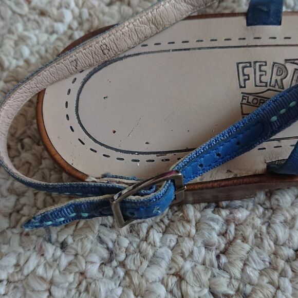 Salvatore Ferragamo cute Blue Sandal size 37 - Picture 4 of 6